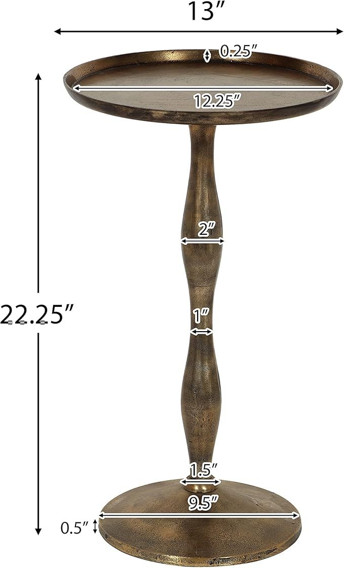 Christopher Knight Home Metter Accent Table, Brass Antique | Amazon (US)