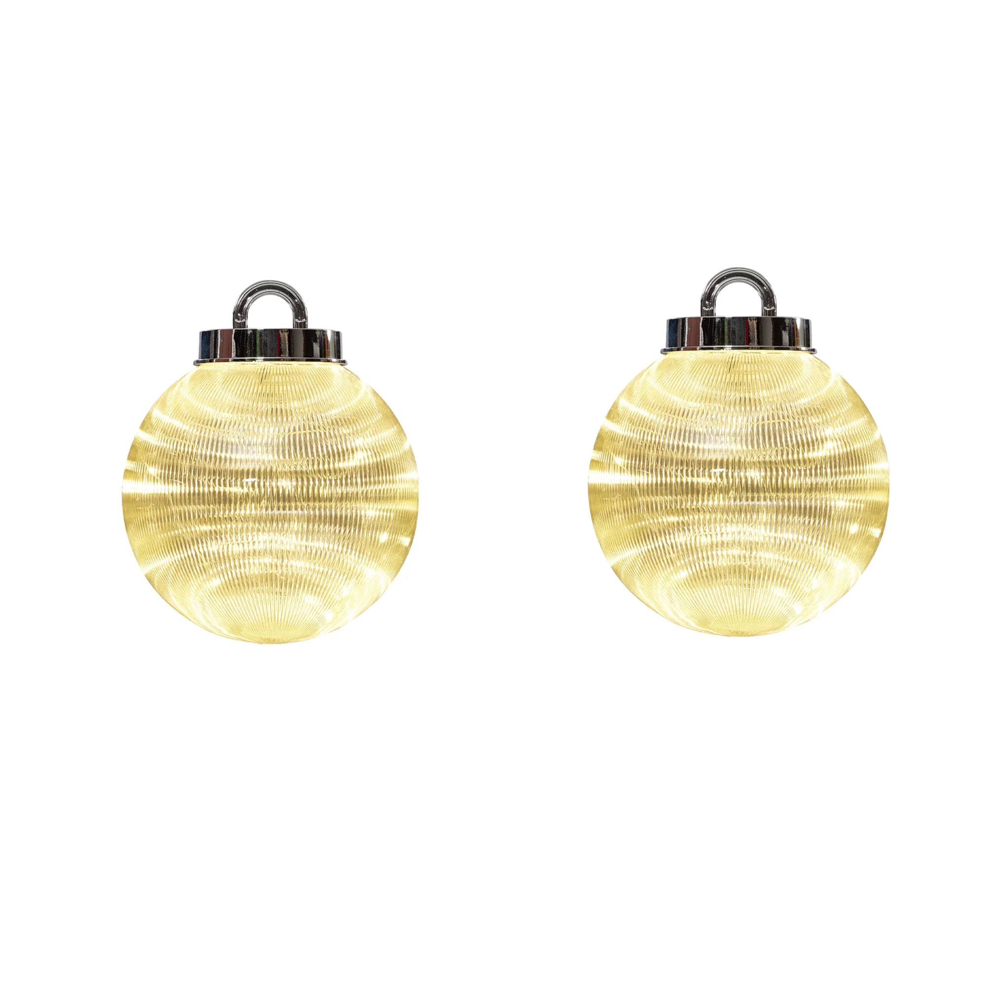 Indoor/Outdoor Giant LED Ornament Christmas Lights with 50 LED Lights, Warm White, Set of 2, by H... | Walmart (US)