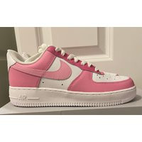 Pink Multicolored Custom Nike Air Force 1/ Colorblock Handpainted 1/Sneaker | Etsy (US)