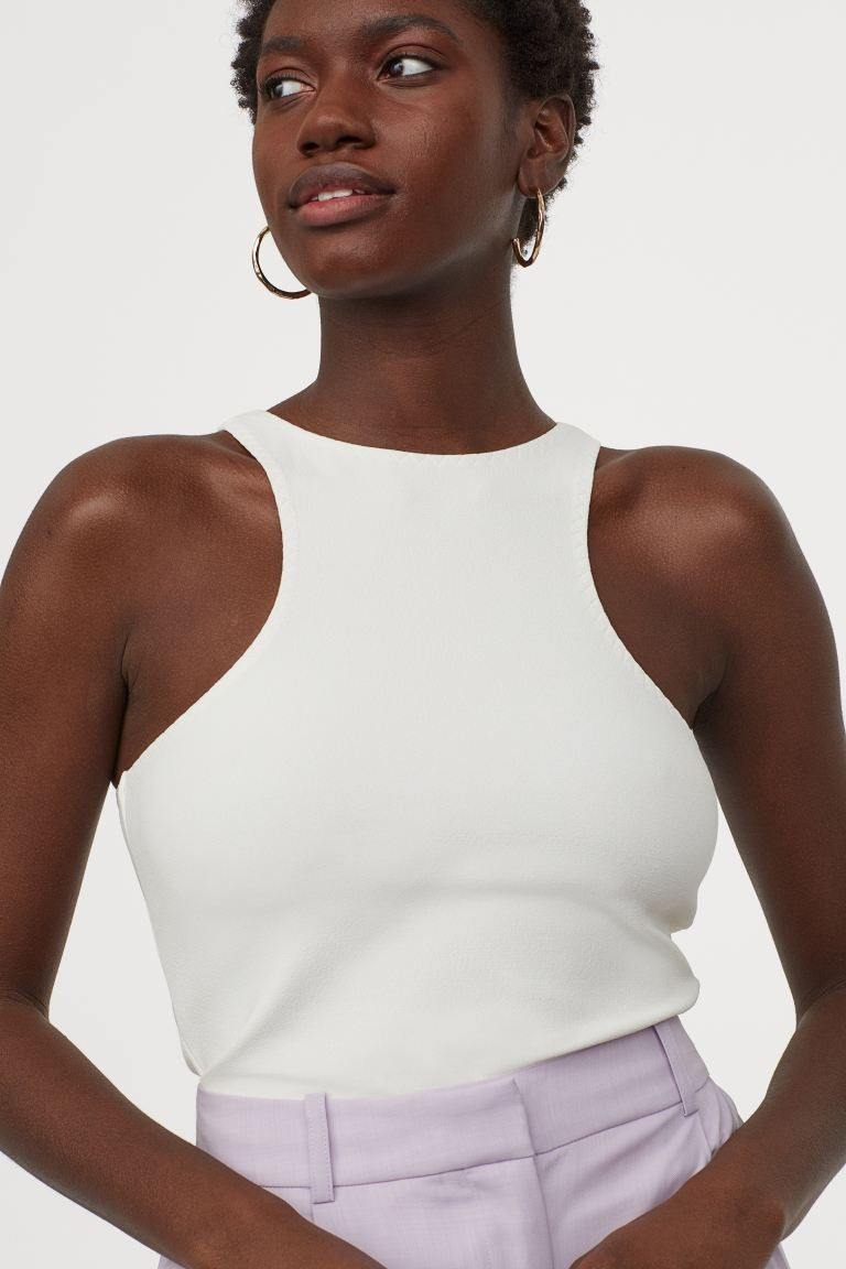Crêpe vest top | H&M (UK, MY, IN, SG, PH, TW, HK)