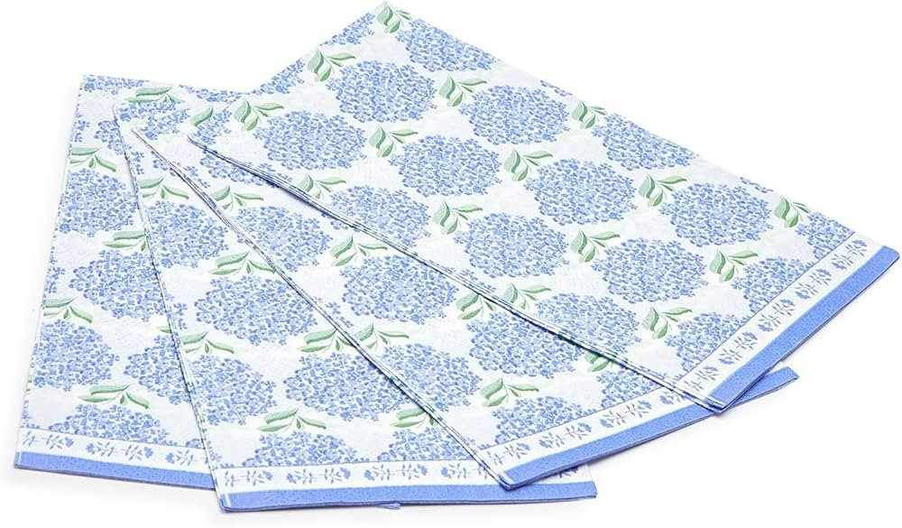 Two's Company Hydrangea 3-Ply Paper Napkins - Elegant Floral Design Guest Towel/Dinner Napkin Set... | Amazon (US)