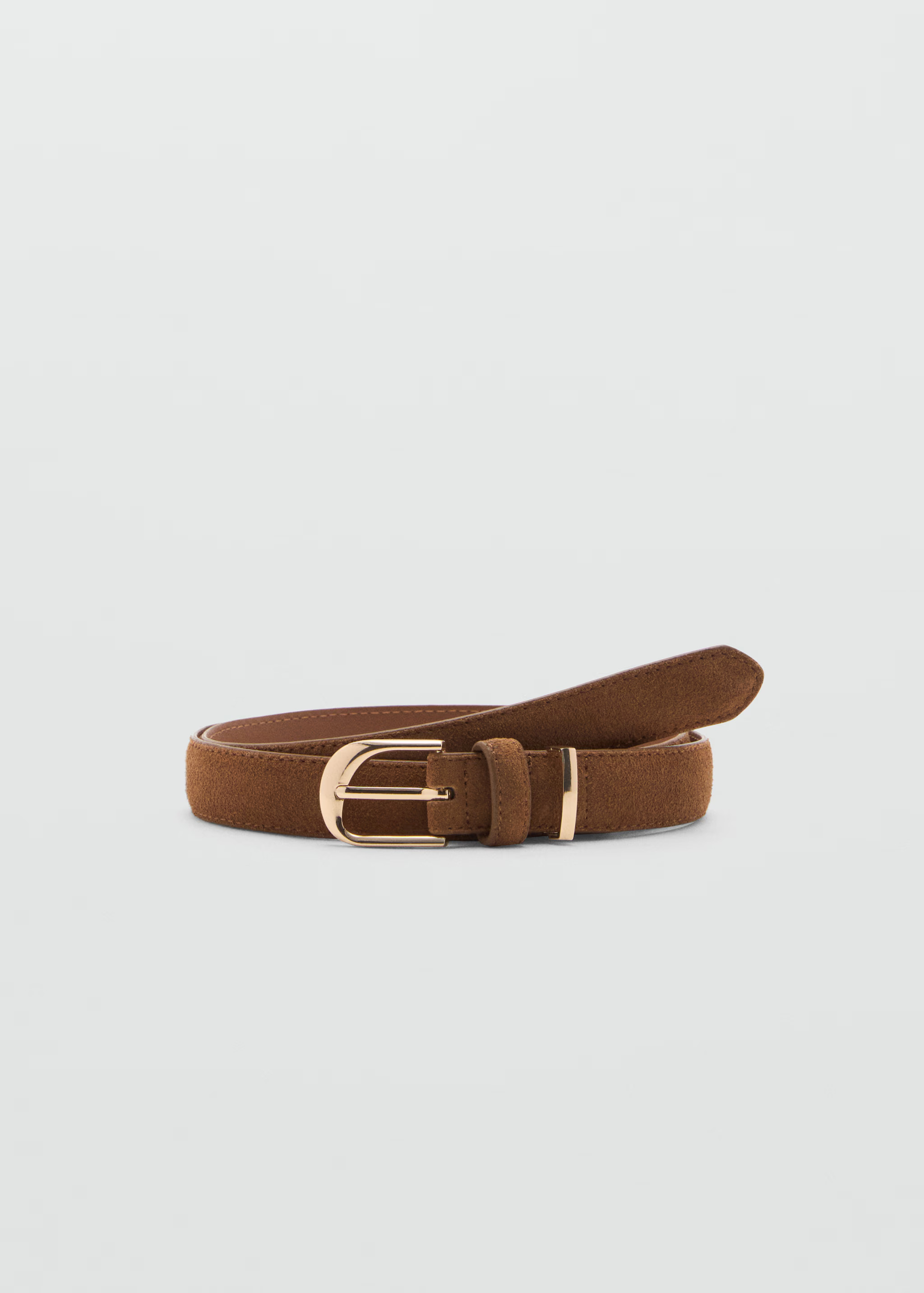Buckle leather belt | MANGO (UK)