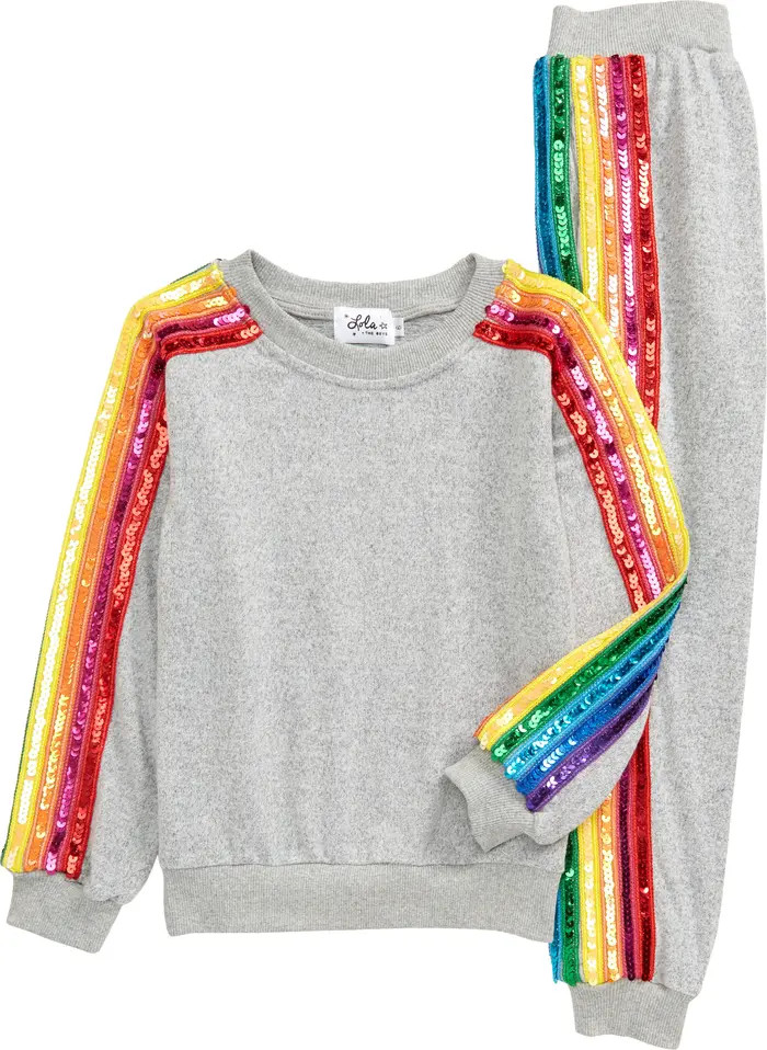 Sequin Sweatshirt & Joggers Set | Nordstrom