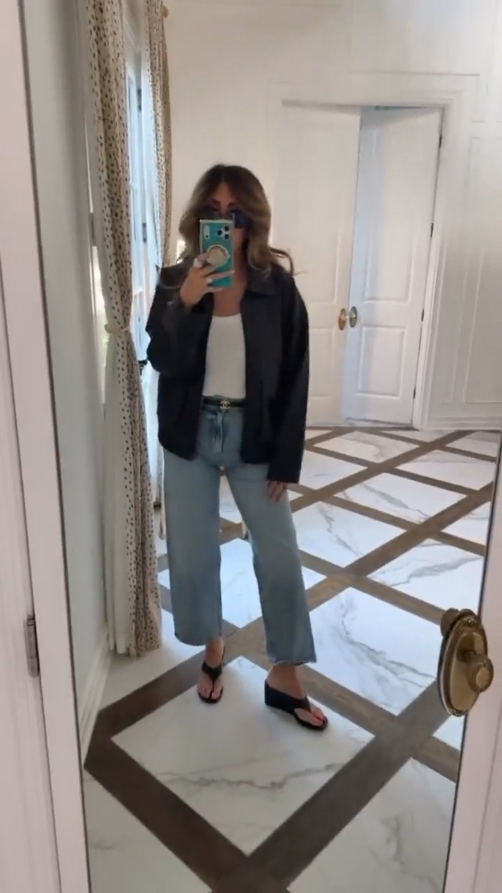 Cute casual date night outfit! Wearing an XS in the jacket and small tank top! My jeans are currently sold out but wearing a US 4!

Nordstrom Fashion, Nordstrom Finds, Nordstrom Jewelry, Nordstrom Shoes, Fall outfits women, Date night outfits, Business casual workwear, Work outfits, Gemme Beauty, Emily Gemma

#LTKSeasonal #LTKWorkwear #LTKootd