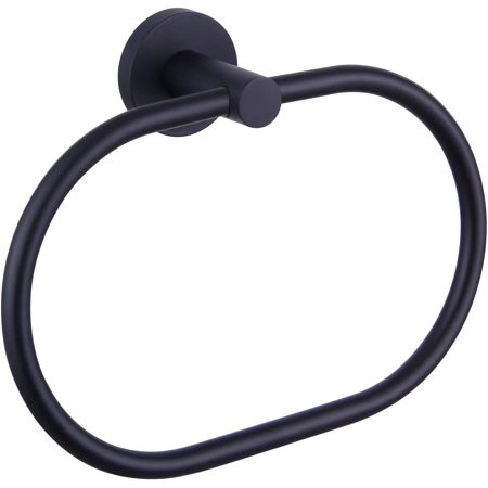 Matte Black Towel Ring Hand Towel Holder for Modern Bathroom Farmhouse Toilet Facial Towel Rack Uniq | Walmart (US)