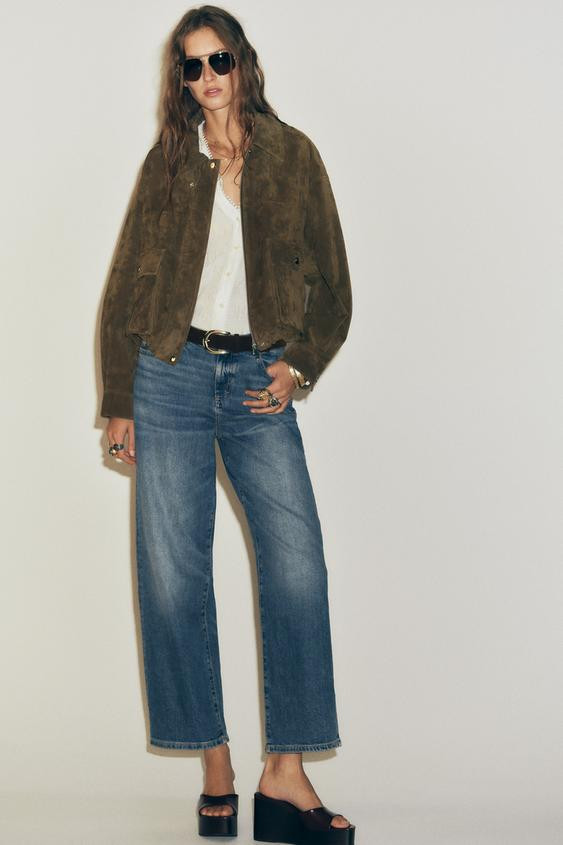 Z1975 MID-RISE STRAIGHT LOOSE JEANS | Zara US