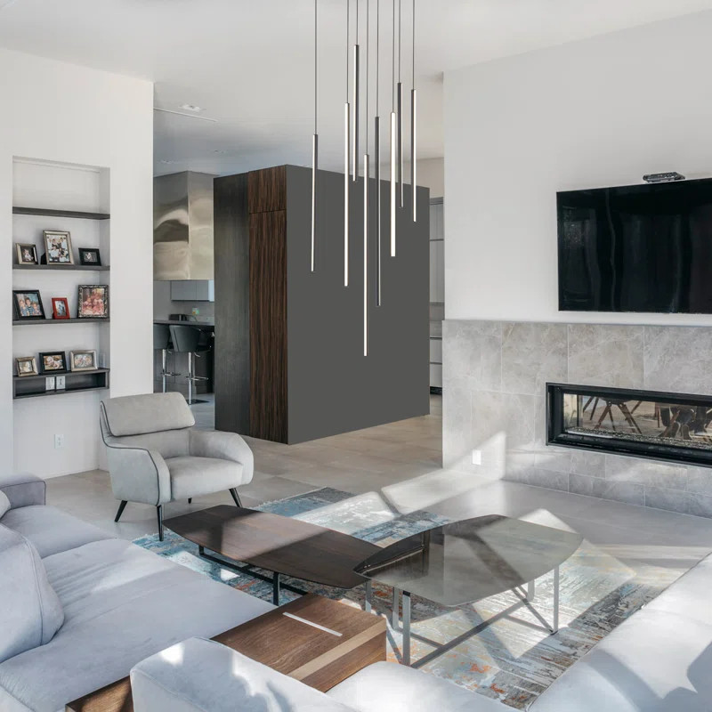 Caylah Cluster Cylinder LED Pendant for Stairs | Wayfair North America