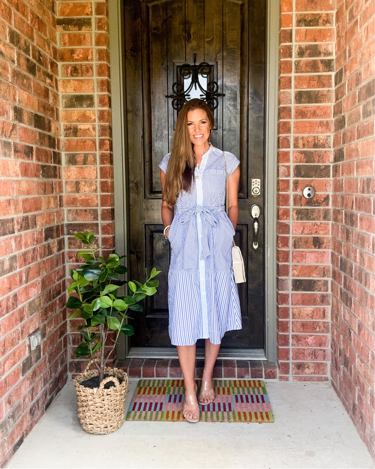 Easy summer dress that comes
In various colors. I’m wearing blue and white striped in size small. Love that it has pockets!

#LTKtravel #LTKSeasonal #LTKFind