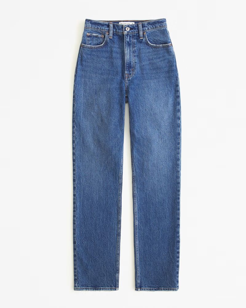 Women's Ultra High Rise 90s Straight Jean | Women's Bottoms | Abercrombie.com | Abercrombie & Fitch (US)