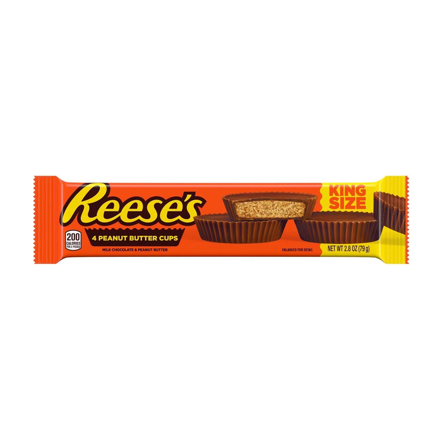 Reese's Milk Chocolate Peanut Butter Cups King Size, 2.8 Oz | Walmart (US)