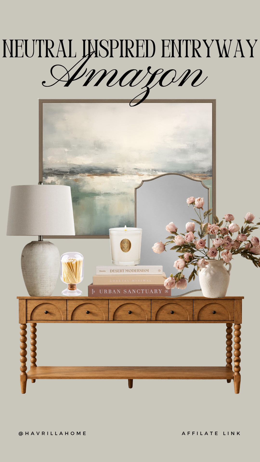 Neutral entryway decor, Amazon home decor, Amazon entryway finds, neutral home decor, entryway styling ideas, console table decor, entryway console table, modern traditional decor, warm neutral interiors, affordable home decor, Amazon home finds, entryway mirror decor, neutral wall art, cozy home aesthetic, designer inspired home, organic modern decor, transitional home decor, entryway inspiration

#LTKHome