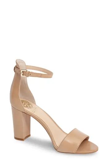 Women's Vince Camuto Corlina Ankle Strap Sandal, Size 8.5 M - Beige | Nordstrom