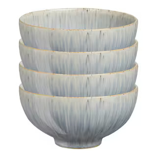 Denby Stoneware Halo Speckle Set of 4 16oz Rice Bowls HLO-209B/4 - The Home Depot | The Home Depot