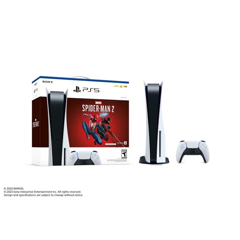 PlayStation 5 Disc Console - Marvel's Spider-Man 2 Bundle | Walmart (US)