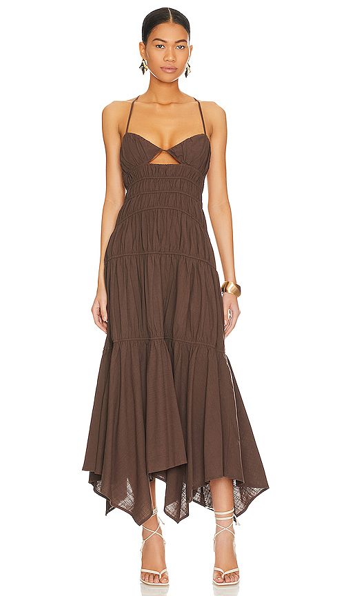 Tahlia Dress in Chocolate | Revolve Clothing (Global)