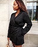 The Drop Women's Black Long Sleeve Tie-Wrap Mini Shirt Dress by @highlowluxxe, M | Amazon (US)