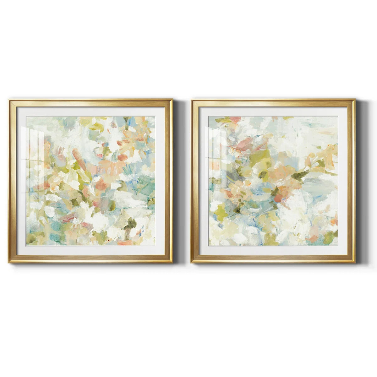 " Floral Blush " 2 - Pieces Painting Print | Wayfair North America