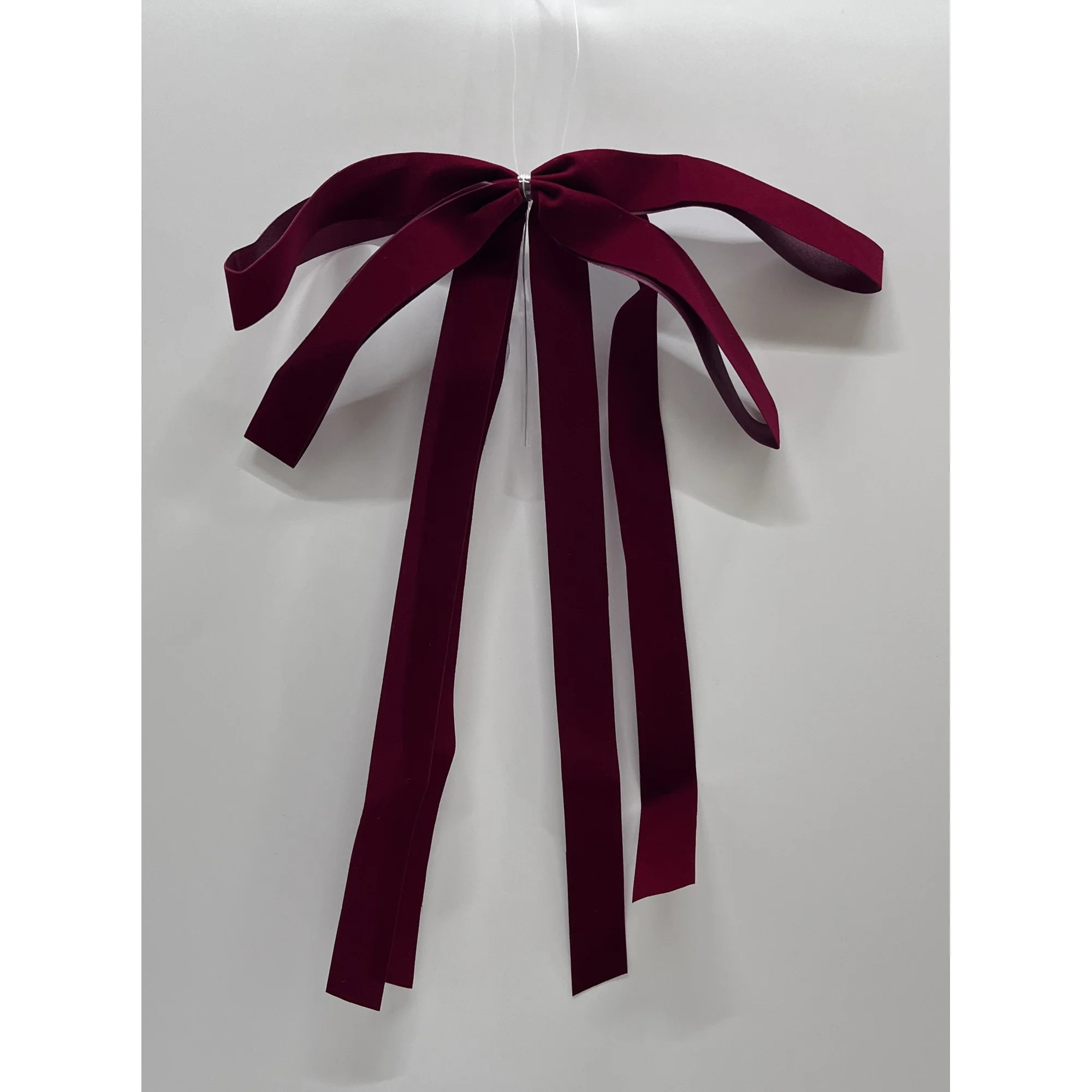 10 Count Burgundy Velvet Christmas Drape Bow, 9"x14", by My Texas House - Walmart.com | Walmart (US)