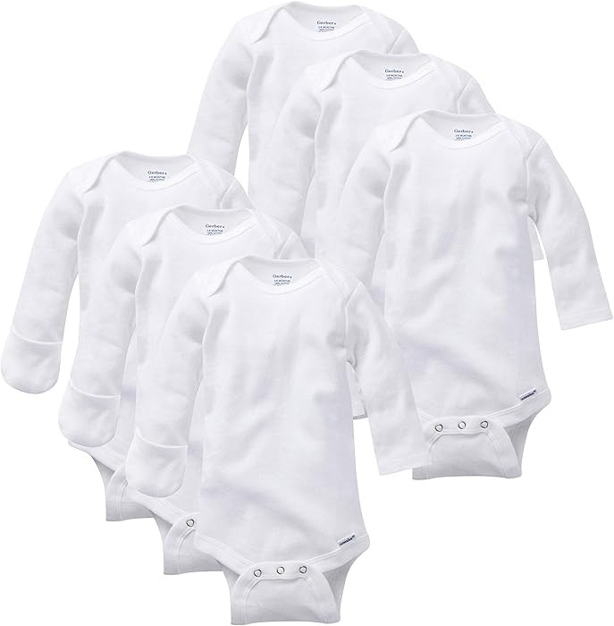 Gerber Baby 3-pack Or 6-pack Long-sleeve Onesies Bodysuit | Amazon (US)