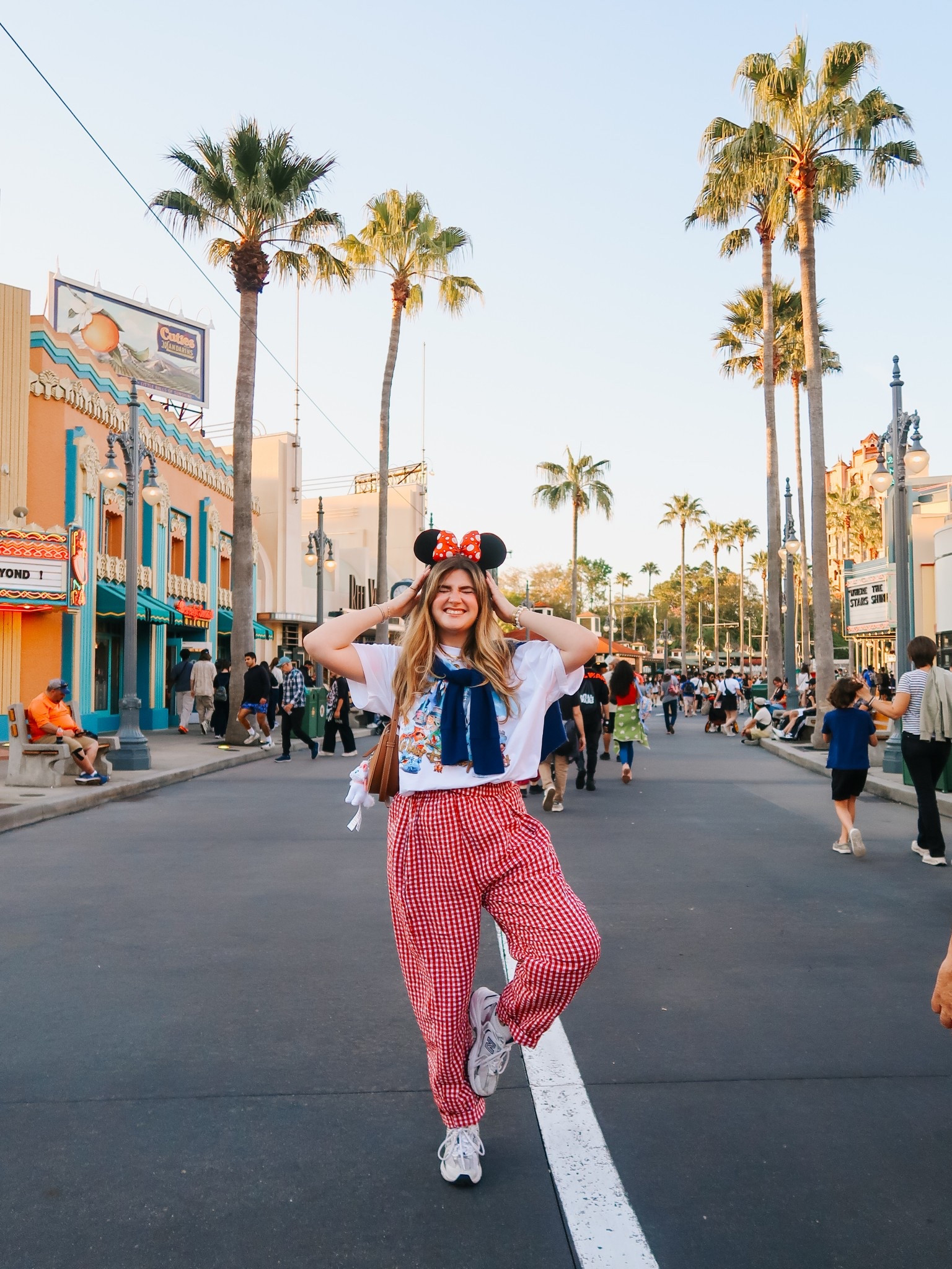 hollywood studios ootd  !!🎬✨🐭🌴🍿🩵

🏷️: Disney girl outfit inspo, Disney world, spring aesthetic, Disneyland, Disney travel inspo, Pinterest aesthetic, spring Pinterest board, spring aesthetic, Pinterest girl, feminine style, free people aesthetic, gingham style

#LTKItBag #LTKSeasonal #LTKSpringSale