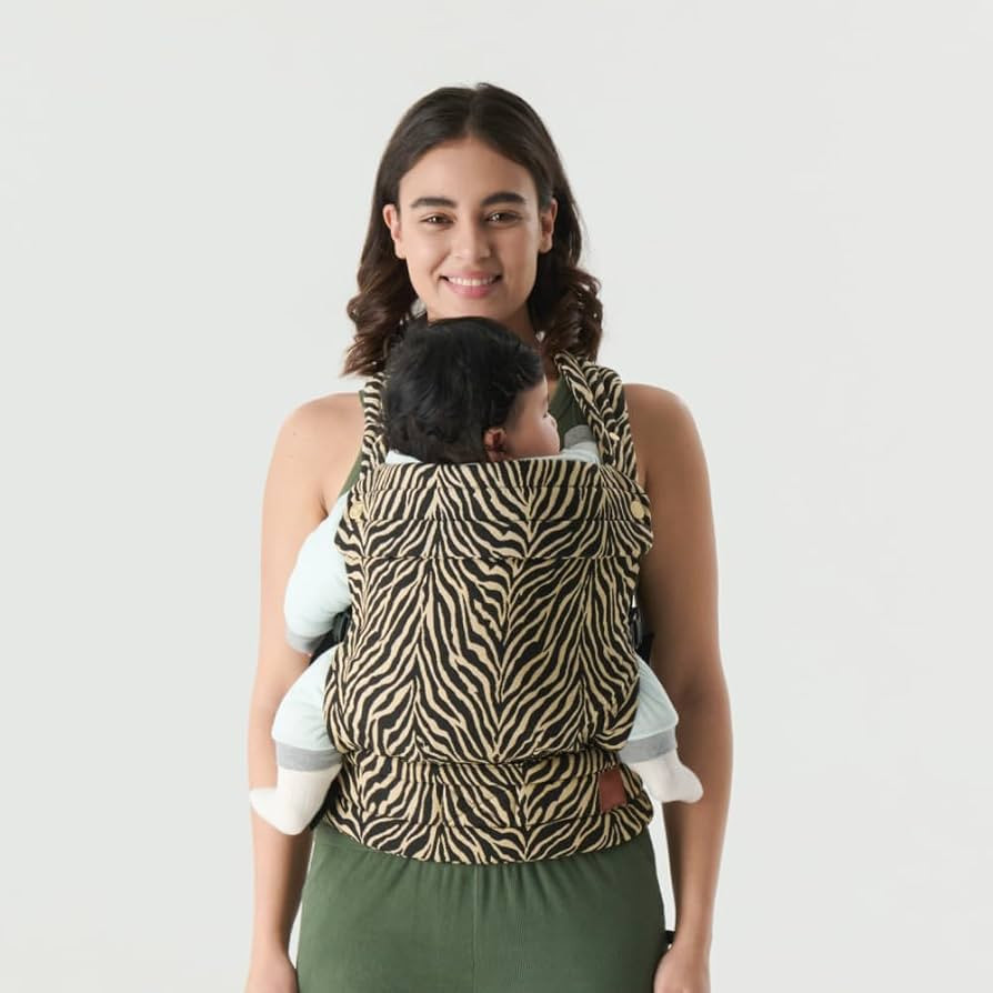 Baby Carrier Newborn to Toddler, Brown Zebra Adjustable Stylish Easy Use | Amazon (US)