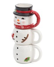 Stackable Snowman Coffee Mug Set | TJ Maxx