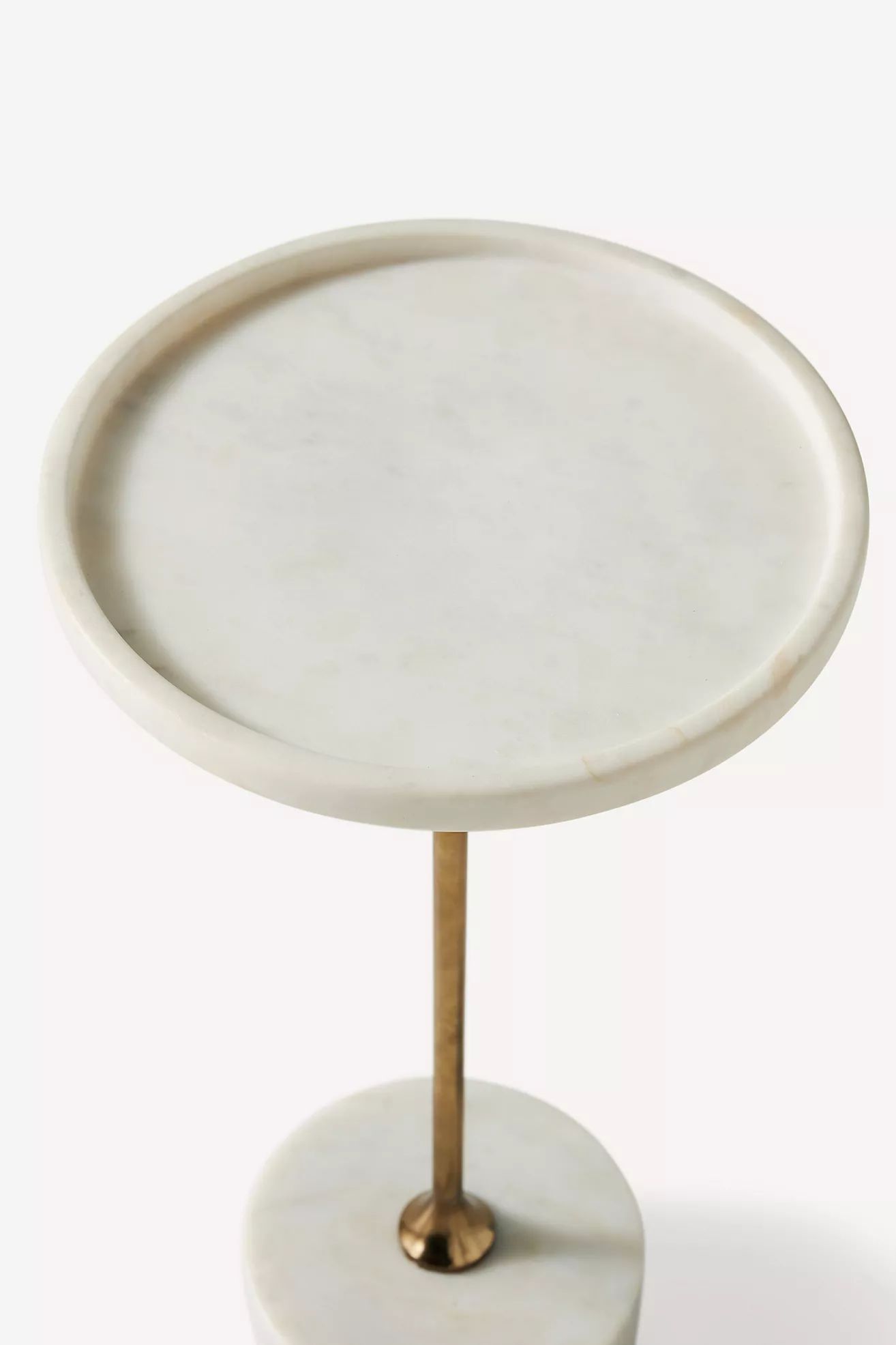 Swirling Marble End Table | Anthropologie (US)