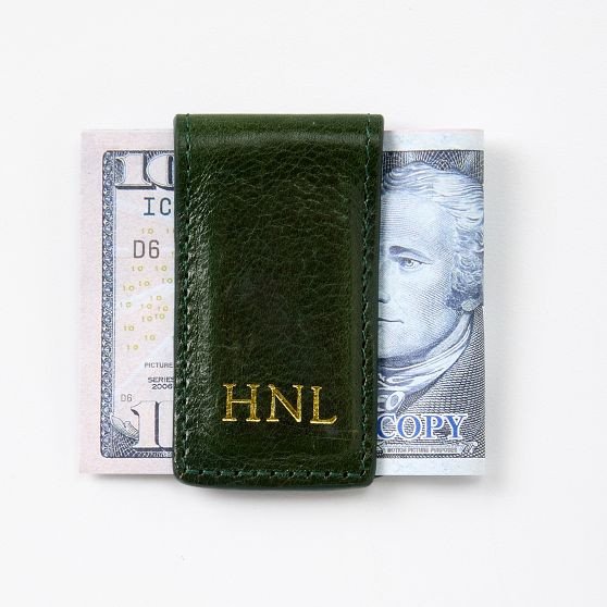 Marco Italian Leather Magnetic Money Clip | Mark and Graham