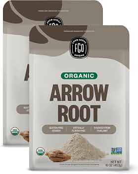 FGO Organic Arrowroot Powder, 32oz (2 Pound), USDA Organic, Non-GMO Natural Thickener, Gluten-Fre... | Amazon (US)