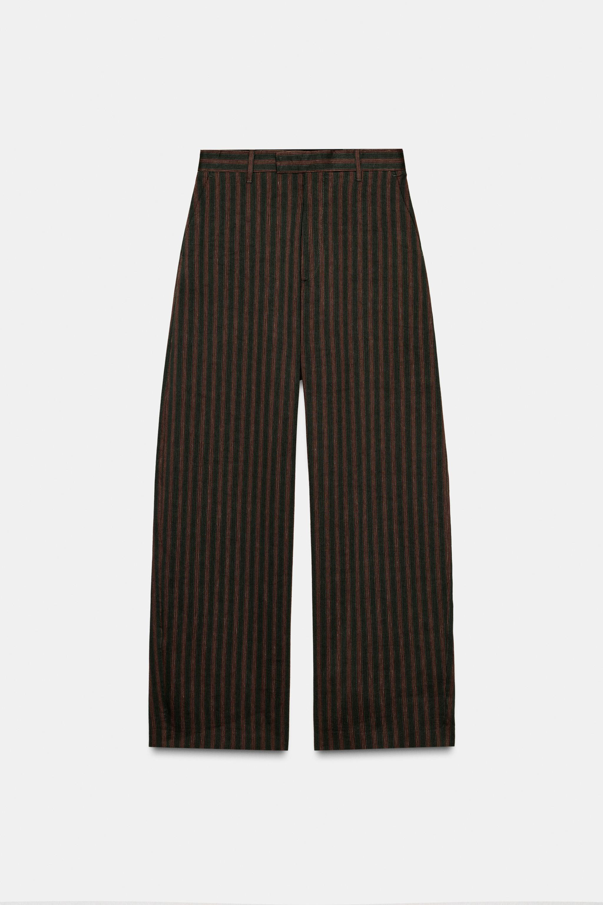 ZW COLLECTION STRIPED PANTS | Zara Canada