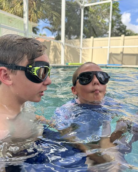 These aviator style goggles make them mew 🤣 the yellow ones are the best of both styles… large suction coverage like a mask & nose exposed like sport goggles.

#LTKSwim #LTKxWalmart #LTKKids