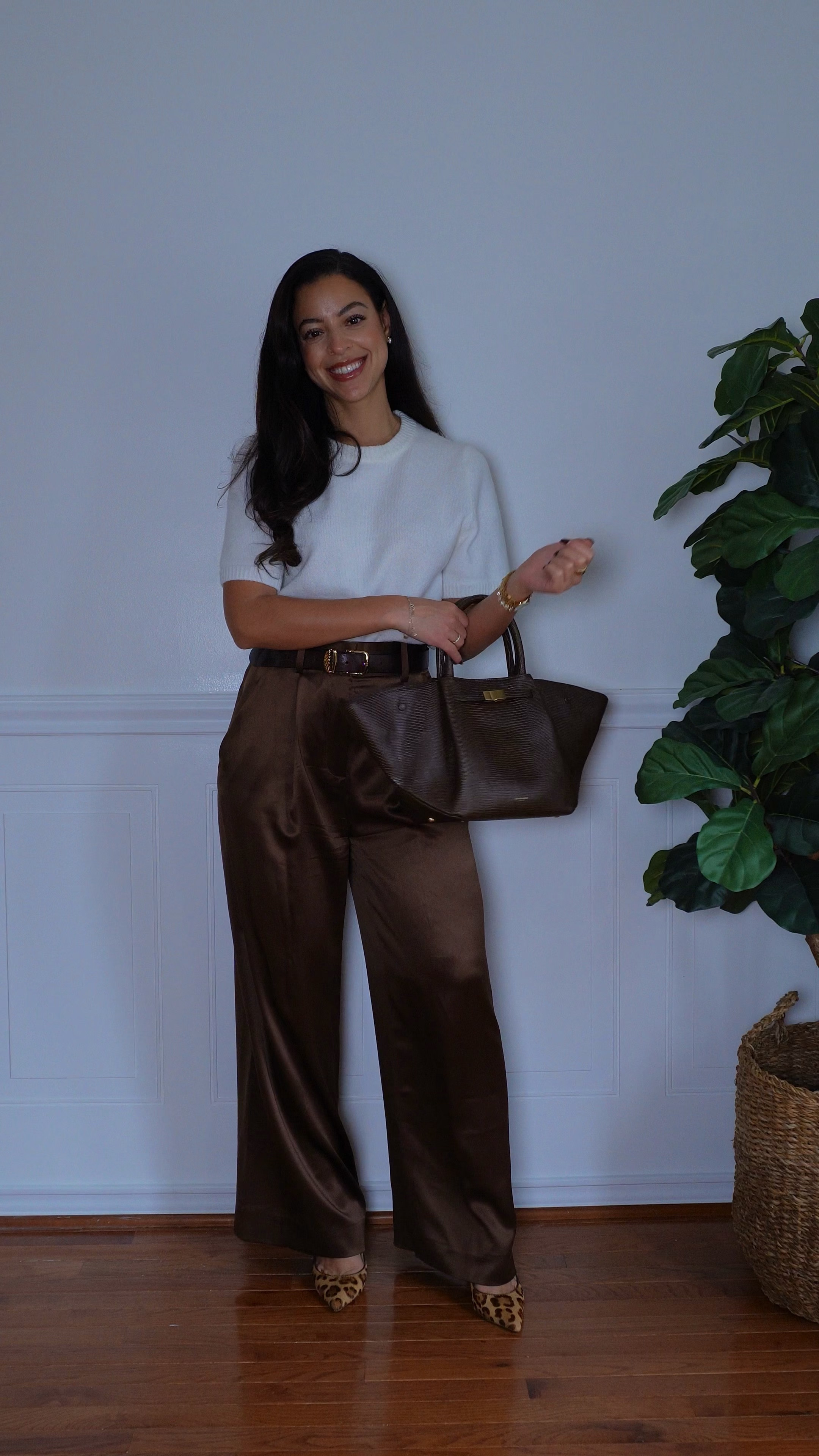 Satin trousers 🤎 
My favorite pants of the season!

#LTKSaleAlert #LTKSeasonal #LTKStyleTip