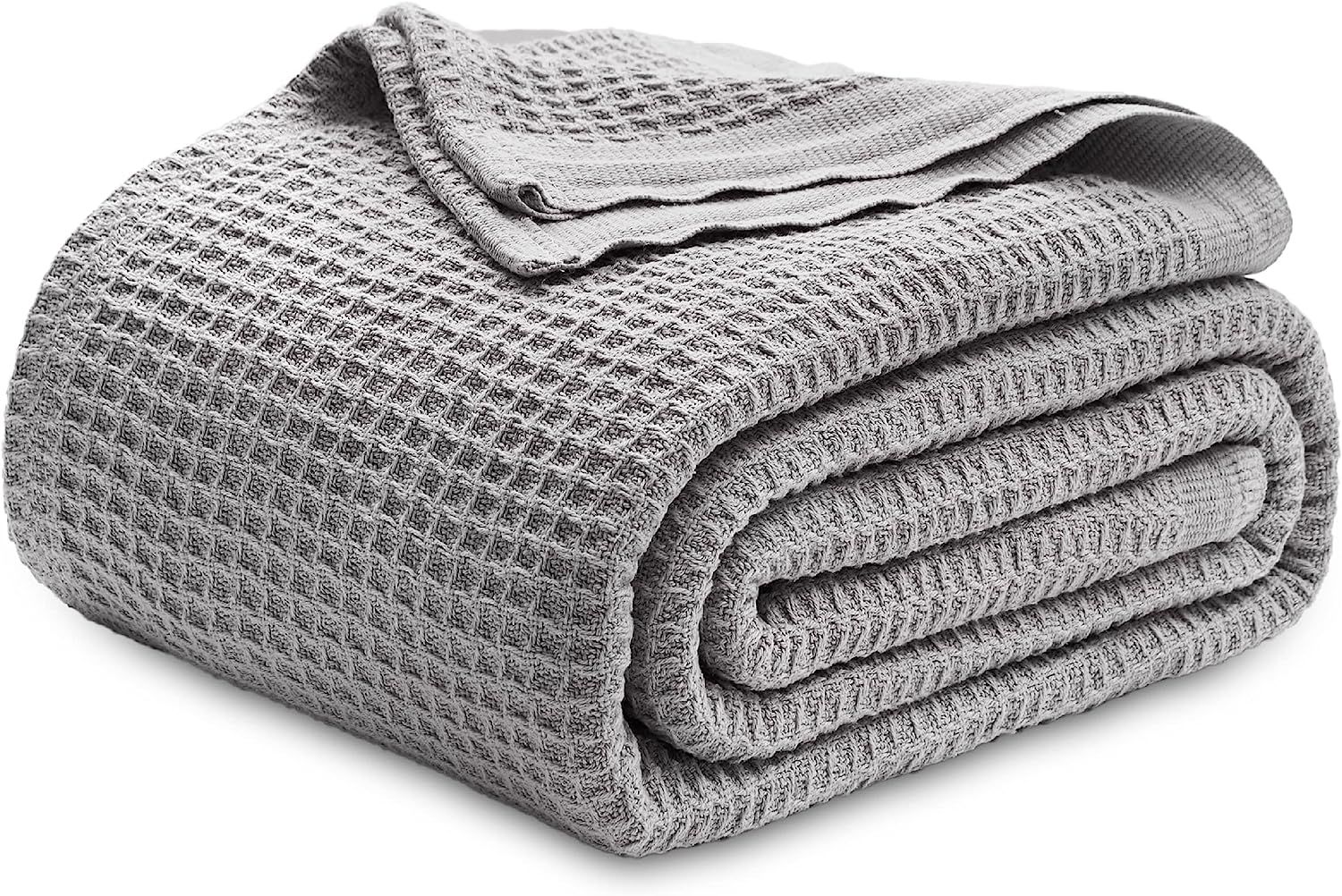 Bedsure 100% Cotton Blankets King Size for Bed - Waffle Weave Blankets for Summer, Lightweight an... | Amazon (US)