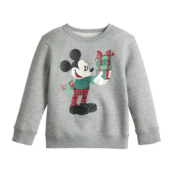Disney's Mickey Mouse Toddler Boy Holiday Fleece Sweatshirt by Jumping Beans® | Kohl's