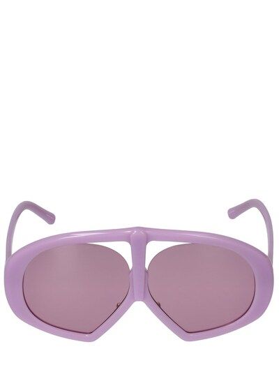 The Attico - Ibiza oversized acetate sunglasses - Pink | Luisaviaroma | Luisaviaroma