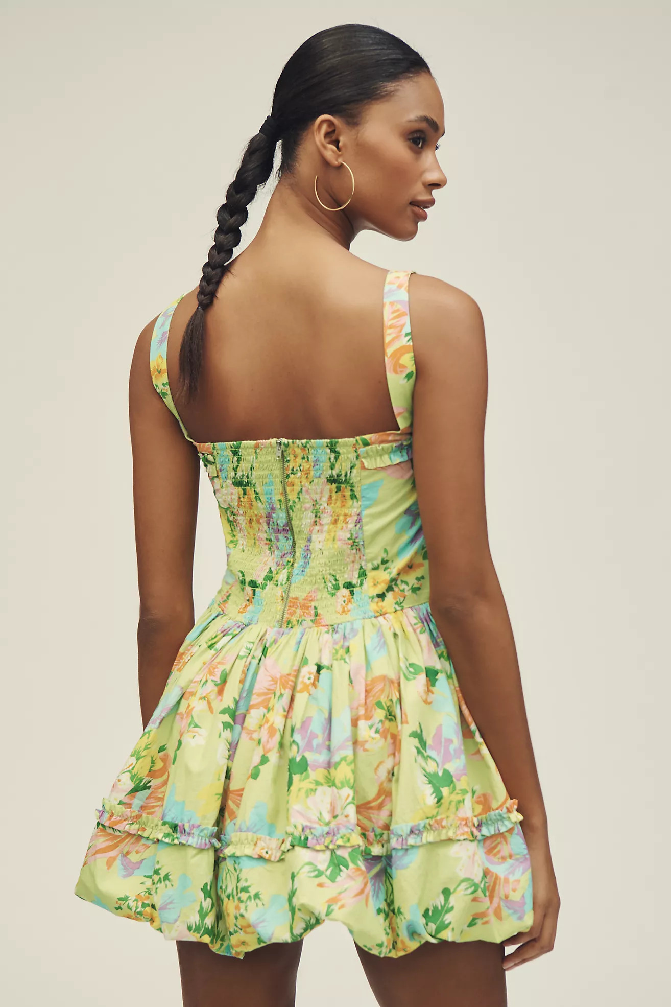 Love The Label Berkeley Sleeveless Square-Neck Bubble Mini Dress | Anthropologie (US)