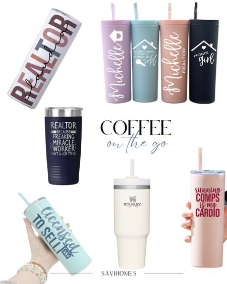 Real estate agent coffee on the go tumblers  Colors #coffee #realtor #realestateteams #coffeeaddict #realty #squad #atx #holiday

#LTKhome #LTKtravel #LTKunder50