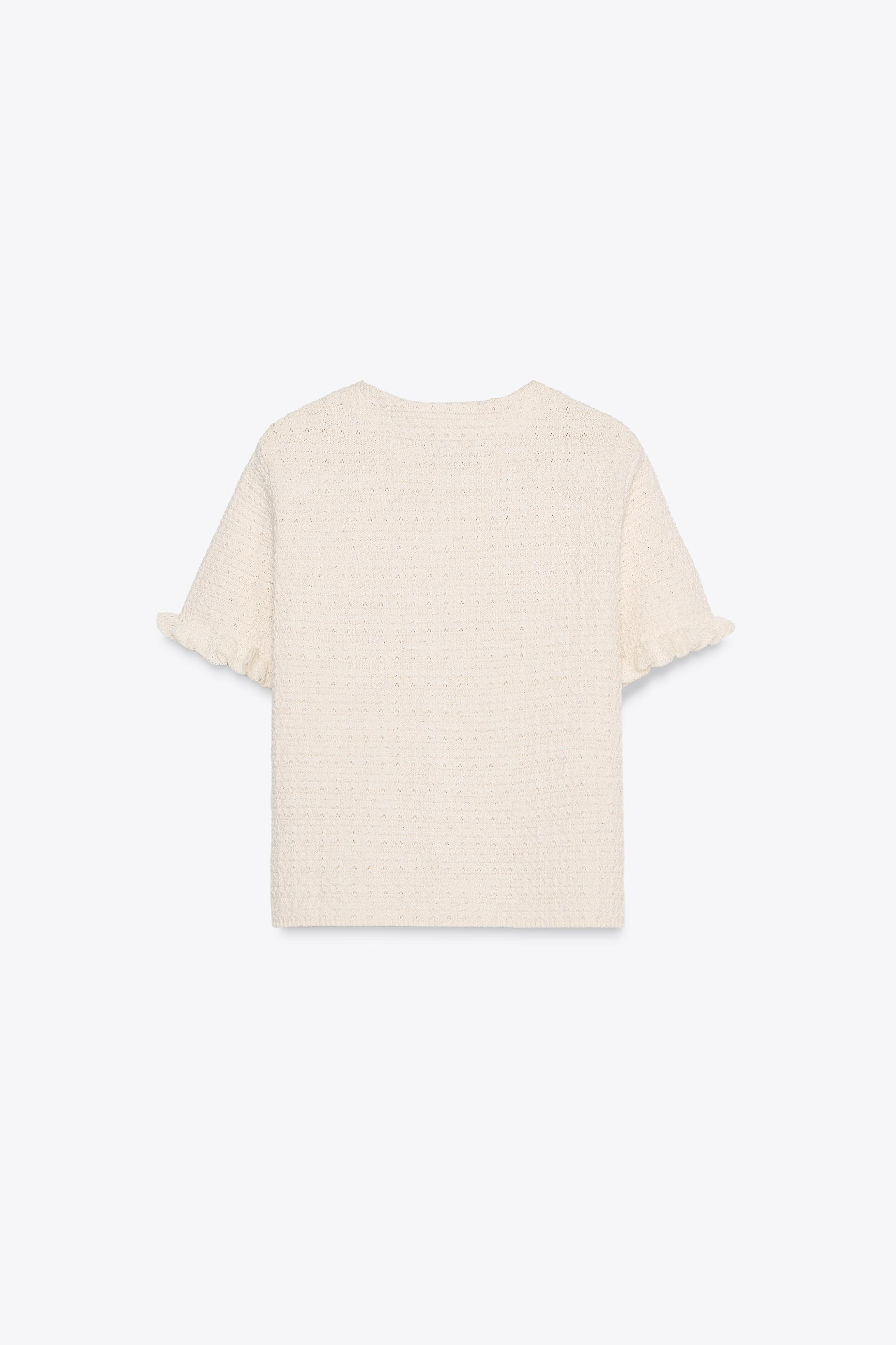 STRICKJACKE MIT VOLANT | Zara DE