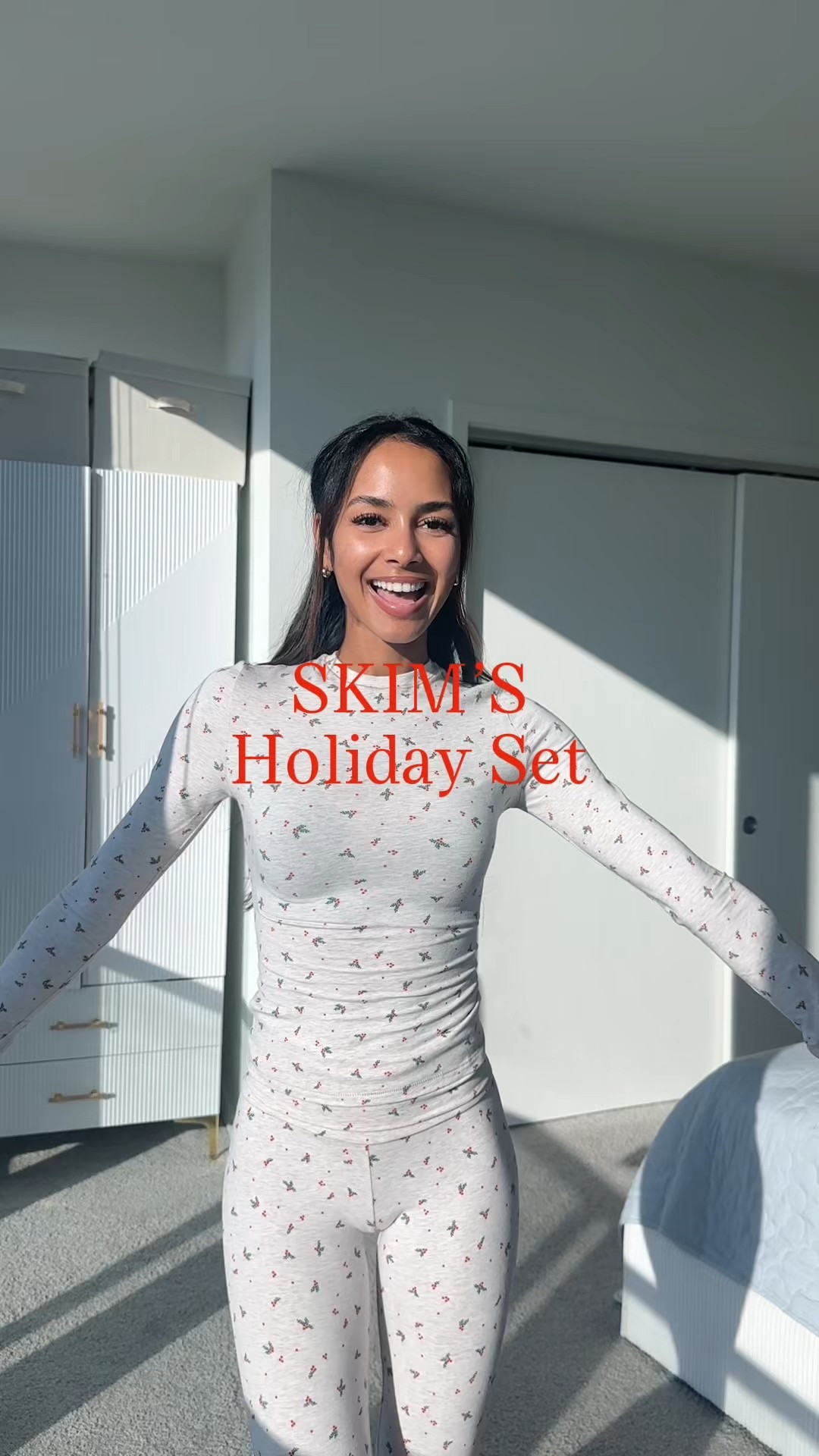30% off site wide ends tomorrow!! Get your Christmas pajama sets before it’s too late 🎄 these are my favorite SKIMS pajamas by far! They are so cozy & high quality. I love how I can style the bottoms in a high waist look vs low waist 

top: XS
Bottoms: XXS

#LTKSaleAlert #LTKCyberWeek #LTKHoliday