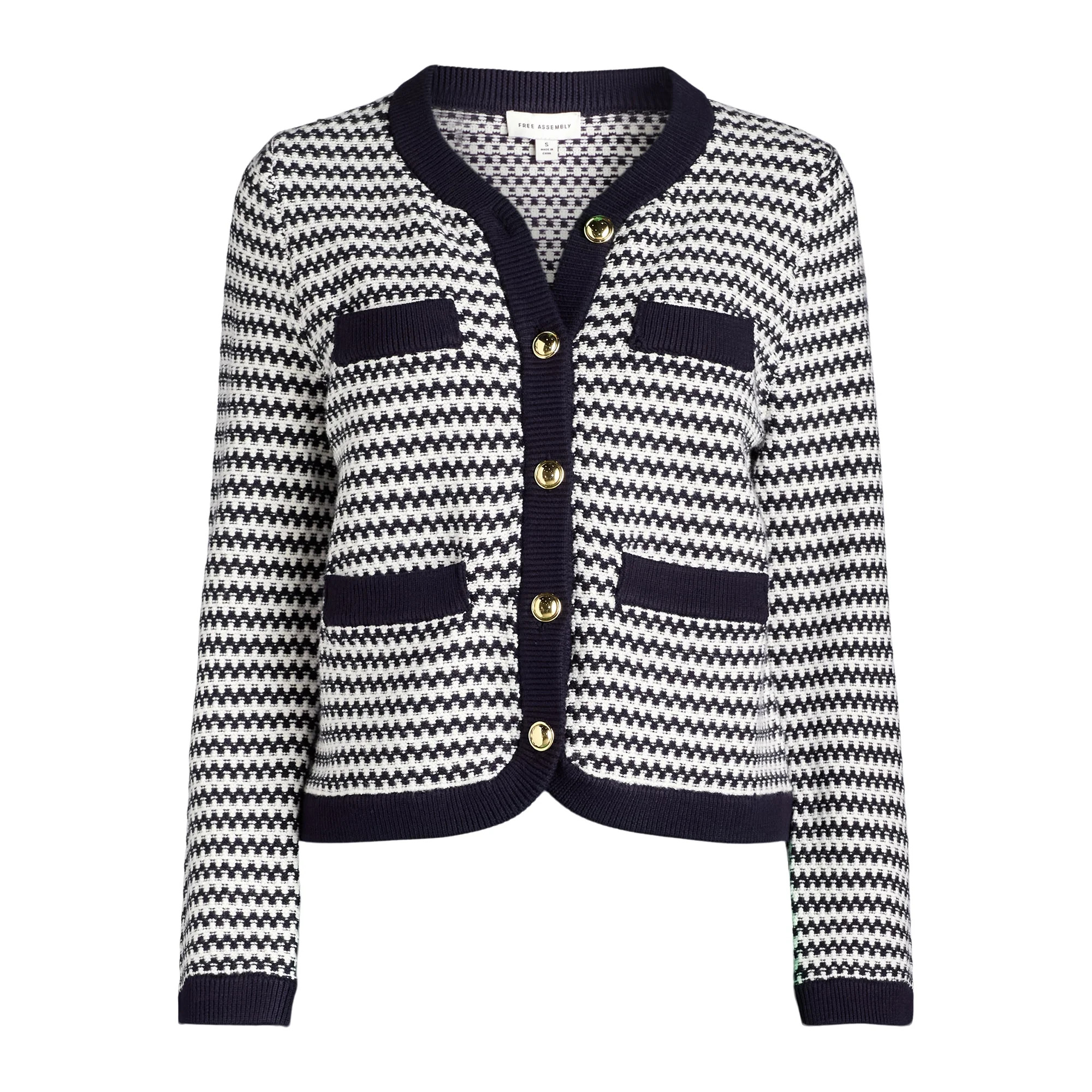 Free Assembly Women’s Welt Pocket Cardigan, Lightweight, Sizes XS-XXL | Walmart (US)