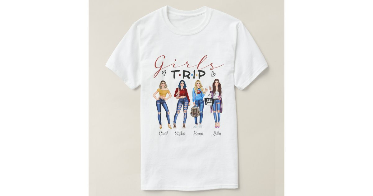 DC Personalized Girls Trip Shirt, Gift For Travel  T-Shirt | Zazzle | Zazzle
