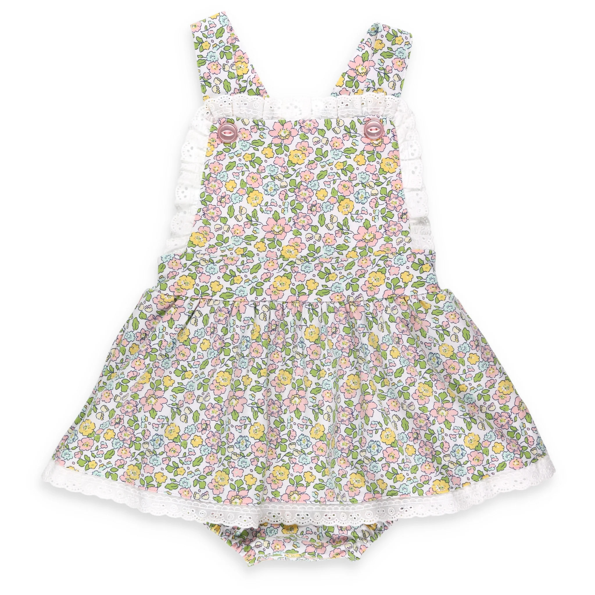 Girls Tybee Floral Romper - Shrimp and Grits Kids - Shrimp and Grits Kids | Shrimp and Grits Kids