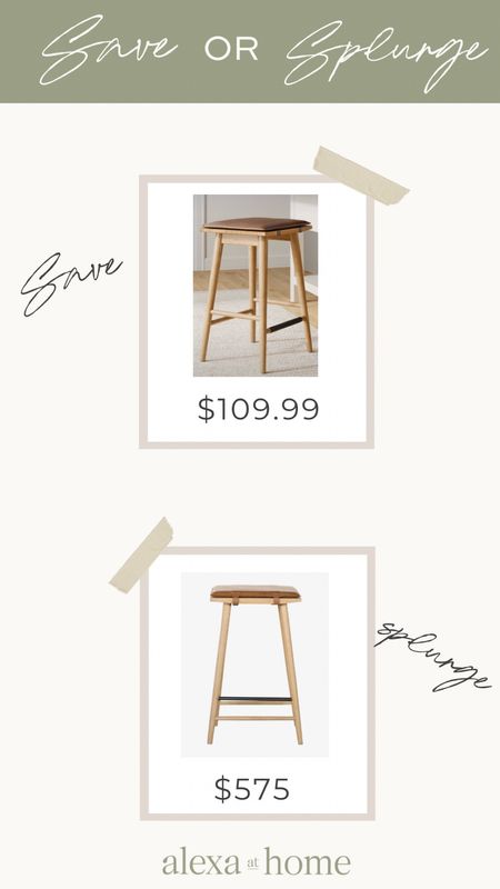 Bar stool dupe, look for less, affordable bar stools, designer look for less 

#LTKhome #LTKsalealert