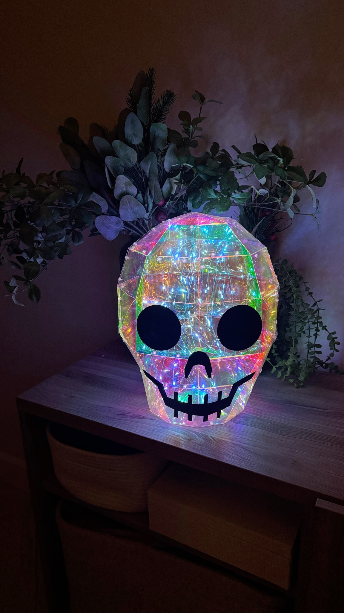 Hands down my favorite Halloween decor purchase of this spooky season.  This iridescent skull has an on and off switch as well as a timer setting.  It comes in a couple different shapes.

#TargetHalloweenDecor  #TargetFinds #HalloweenDecorations #SpookyDecorations #LightUpHalloweenDecorations

#LTKFindsUnder50 #LTKHome #LTKHalloween