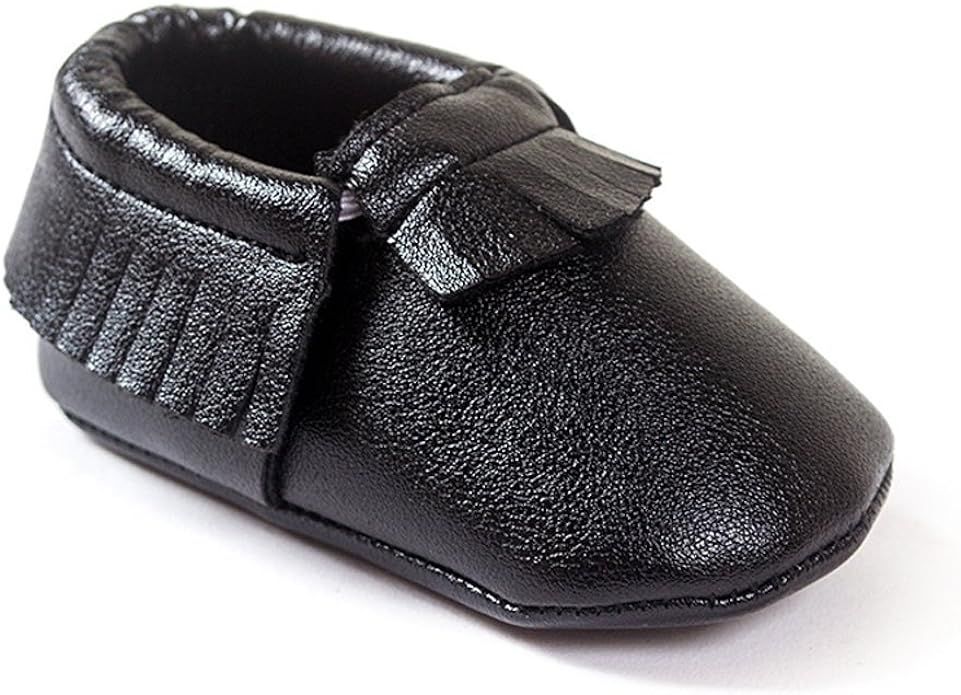 Kuner Baby Boys Girls Tassel Soft Soled Non-Slip Crib Shoes Moccasins First Walkers | Amazon (US)