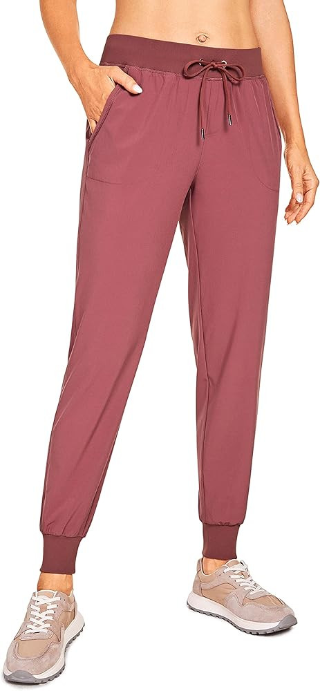 CRZ YOGA Women's Drawstring Lightweight Elastic Waist Joggers Pants Lounge Workout Running Sweatp... | Amazon (US)