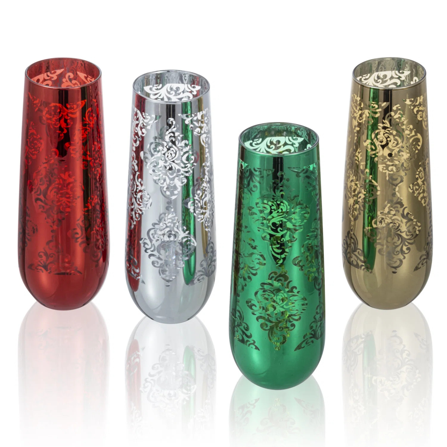 Jahia 9oz. Flute Set (Set of 4) | Wayfair North America