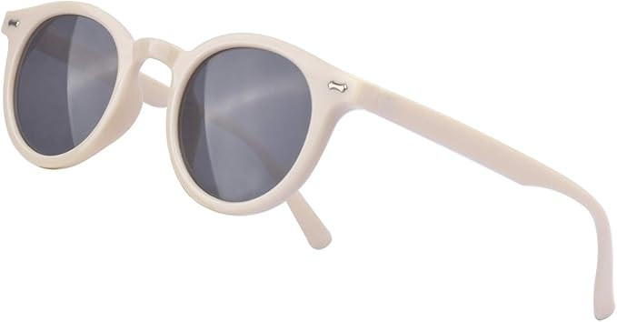 Kelens Vintage Polarized Horn Rimmed Round Circle Sunglasses UV400 Protection | Amazon (US)