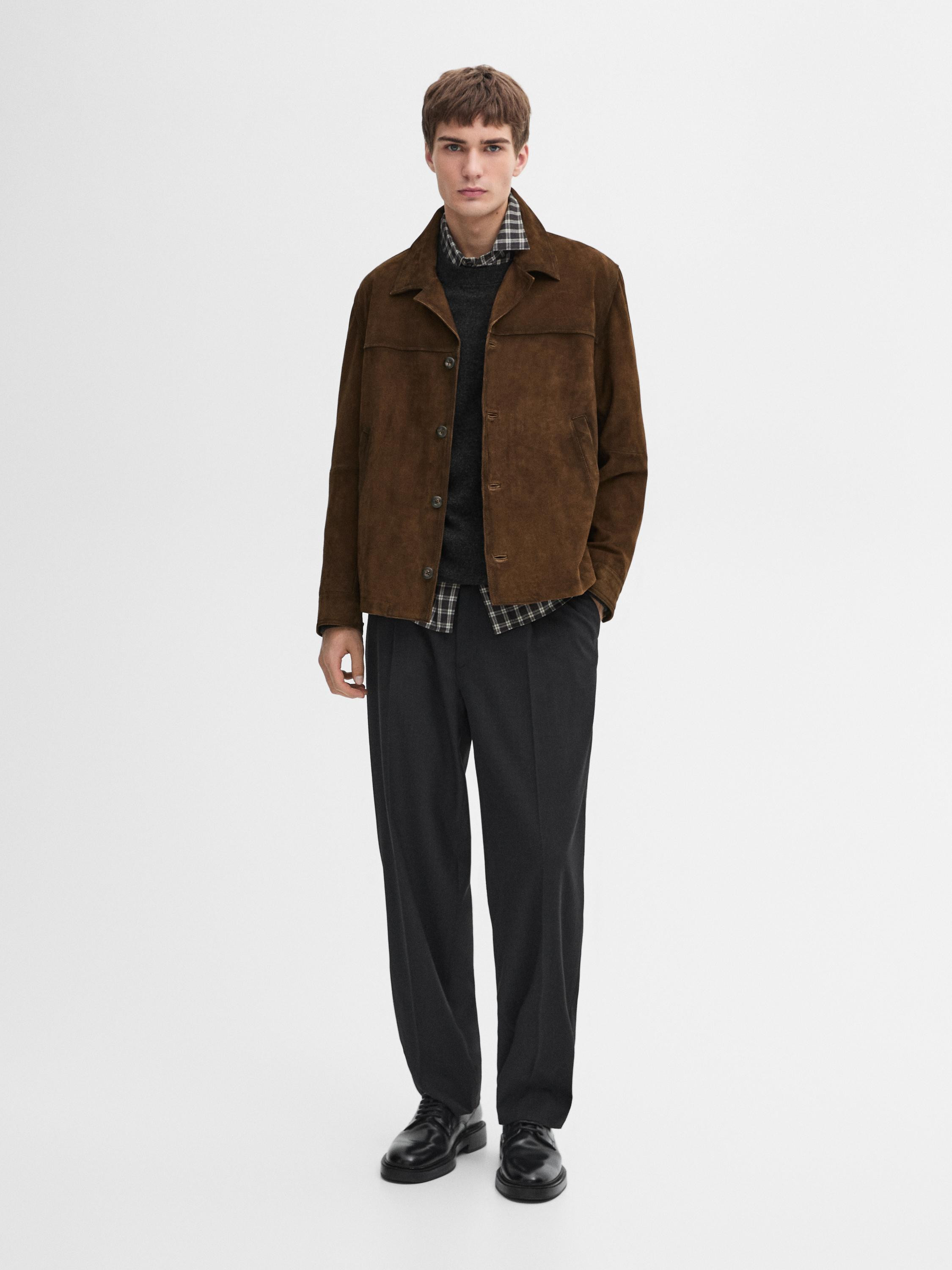 Wildlederjacke kurz | Massimo Dutti DE