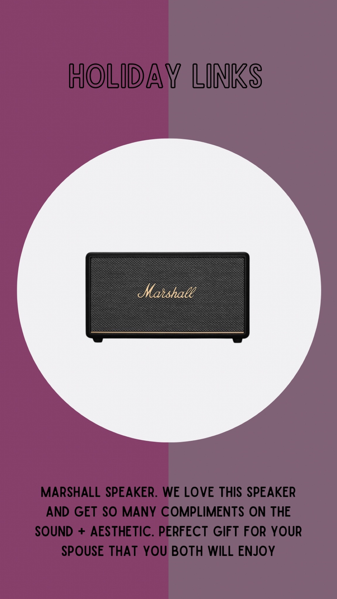 #Gift #Spouse #Bluetooth #Speaker 

#LTKGiftGuide #LTKCyberWeek #LTKHoliday